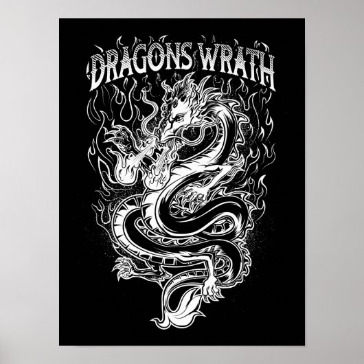 Dragons Wrath White Poster (Vorne)