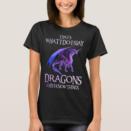 Dragonslayer Dragon Men Women Kind T-Shirt (Vorderseite)
