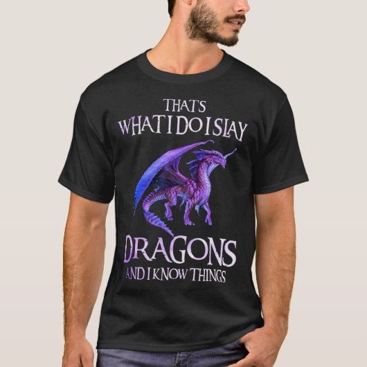 Dragonslayer Dragon Men Women Kind T-Shirt (Vorderseite)