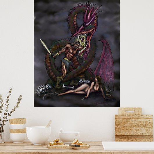 Dragonslayer Poster (Küche)