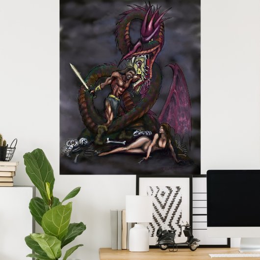 Dragonslayer Poster (Heimbüro)