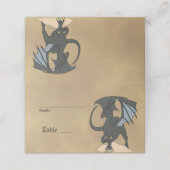 Dragonslayer-Rollen Platzkarte (Außenseite Aufgefaltet)