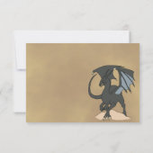 Dragonslayer-Rollen RSVP Karte (Rückseite)