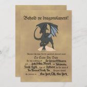 Dragonslayer-Rollen Save The Date (Vorne/Hinten)