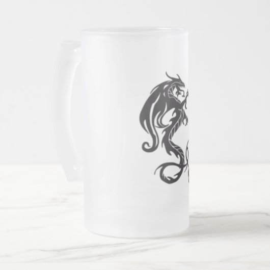 dragontribal mattglas bierglas (Vorderseite Links)