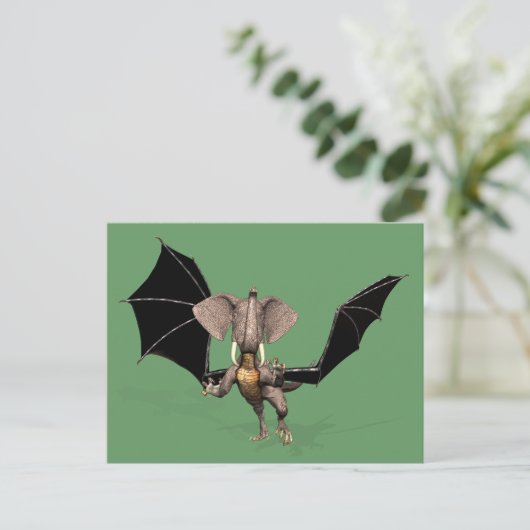 Dragophant Postkarte (Stehend Vorderseite)