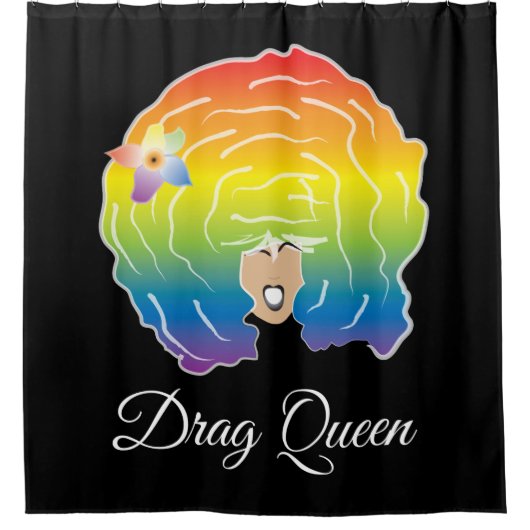 Dragqueen Duschvorhang (Vorderseite)