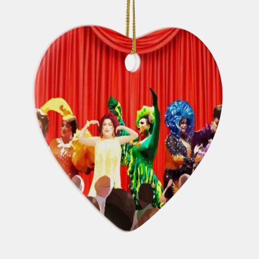 Dragqueen Keramik Ornament (Rechts)