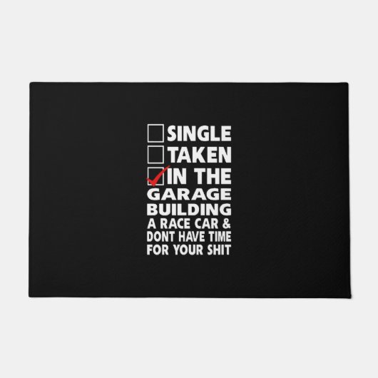 Dragrace & Racing Car Doormat Fußmatte (Vorderseite)