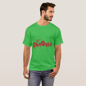 Dragula-Logo Dunkleres Rot T-Shirt (Vorne ganz)