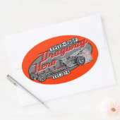 Dragway-Held Ovaler Aufkleber (Umschlag)