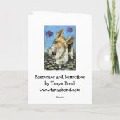 Draht-behaart-Fuchs-Terrier Karte (Rückseite)