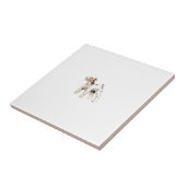 Draht-behaarte Foxterrier-Fliese Fliese (Seite)