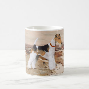 Draht-Fox-Terrier Herbst Kaffeetasse