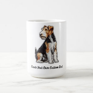 Draht-Fox-Terrier-Hund Erstellen Sie Ihren eigenen Kaffeetasse
