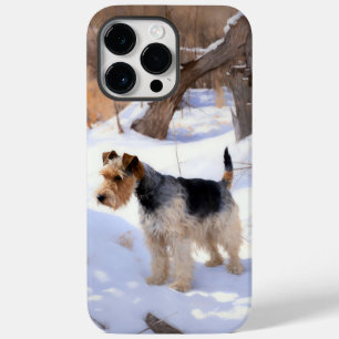 Draht-Fox-Terrier Lass es schneien Weihnachten Case-Mate iPhone 14 Pro Max Hülle