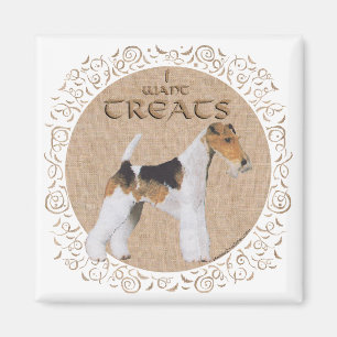 Draht-Fox-Terrier Leckerlis! Magnet