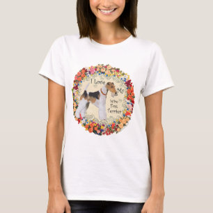 Draht-Fox-Terrier-Liebe T-Shirt