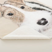 Draht-Fox-Terrier-Malerei - Niedliche Original-Hun Sherpadecke (3/4)