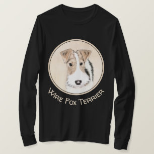 Draht-Fox-Terrier-Malerei - Niedliche Original-Hun T-Shirt