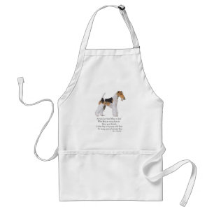 Draht-Fox-Terrier Regenbogenbrücke Schürze