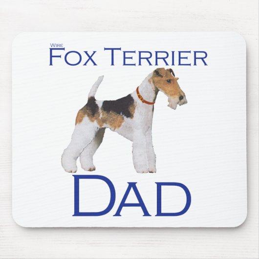 Draht-Fox-Terrier Vatertag Mousepad (Vorne)
