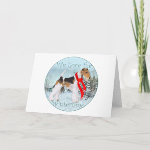 Draht-Fox-Terrier Weihnachten