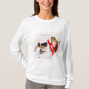Draht-Fox-Terrier Winter T-Shirt