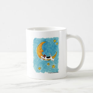 Draht-Foxterrier auf dem Mond Kaffeetasse