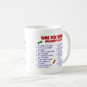 DRAHT-FOXTERRIER Eigentums-Gesetze 2 Kaffeetasse (VorderseiteRechts)