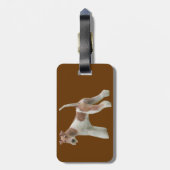 Draht-Foxterrier-Gepäckanhänger Gepäckanhänger (Rückseite vertikal)