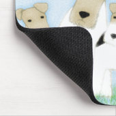 Draht-Foxterrier mousepad (Ecke)