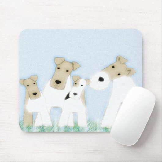 Draht-Foxterrier mousepad (Mit Mouse)