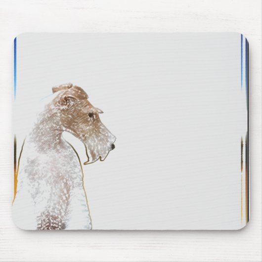 Draht-Foxterrier Mousepad (Vorne)