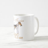 Draht-Foxterrier Muttertag Kaffeetasse (VorderseiteRechts)