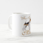 Draht-Foxterrier Muttertag Kaffeetasse (Vorderseite Links)