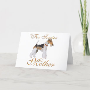 Draht-Foxterrier Muttertag Karte