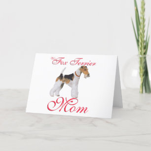 Draht-Foxterrier Muttertag Karte