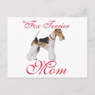 Draht-Foxterrier Muttertag Postkarte