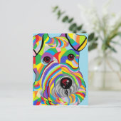 Draht-Foxterrier Postkarte (Stehend Vorderseite)