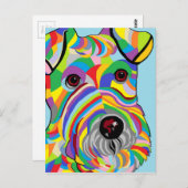 Draht-Foxterrier Postkarte (Vorne/Hinten)