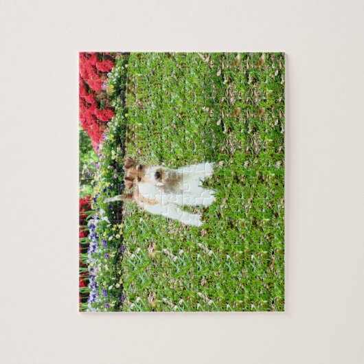 Draht-Foxterrier Puzzle (Vertikal)