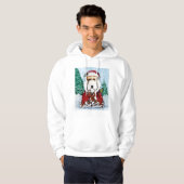 Draht-Foxterrier Sankt Hoodie (Vorne ganz)