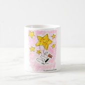 Draht-Foxterrier swingin auf einem Stern Kaffeetasse (Mittel)