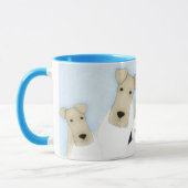 Draht-Foxterrier Tasse (Links)