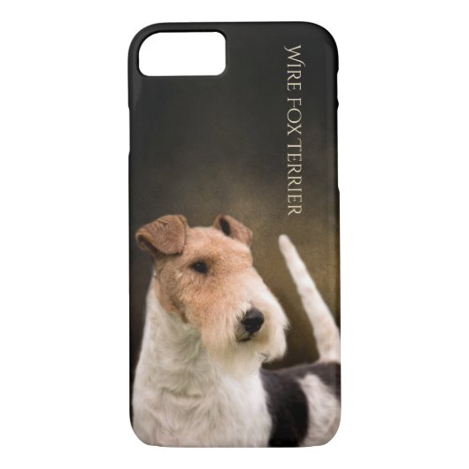 Draht-Foxterrier-Telefon-Kasten Case-Mate iPhone Hülle (Rückseite)