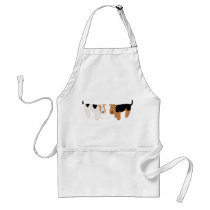 Draht-Foxterrier u. Waliser Terrier Schürze
