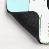 Draht-Foxterrier und Schmetterlinge Mousepad (Ecke)