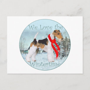 Draht-Foxterrier Weihnachten