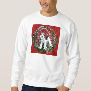 Draht-Foxterrier-Weihnachten Sweatshirt
